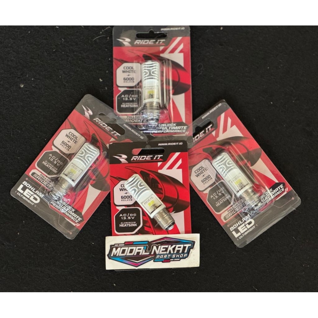 Dop Bohlam Depan Motor Led H6 Ride it Superbright Bebek Metic