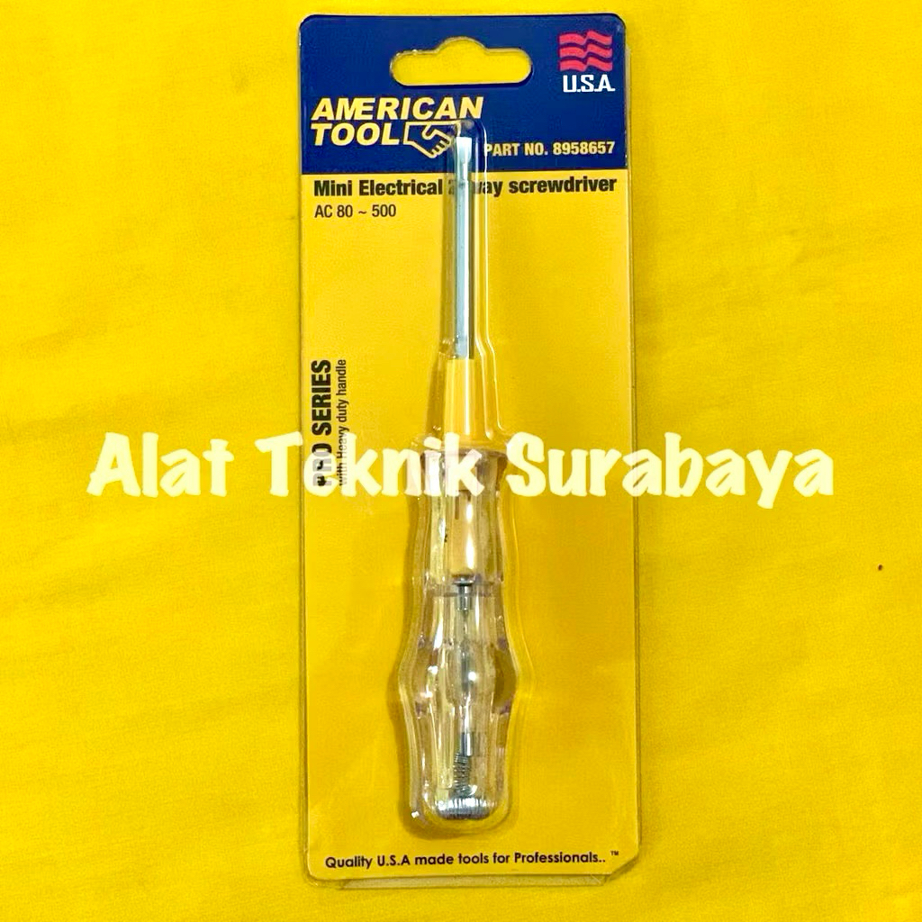 OBENG TESPEN BB BOLAK BALIK AMERICAN TOOL / MINI ELECTRICAL 2 WAY SCREWDRIVER TESTPEN TEST PEN
