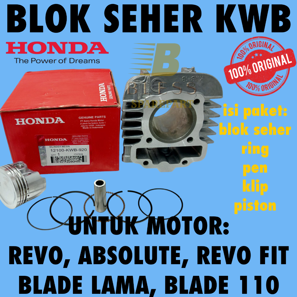 BLOK SEHER KODE KWB MOTOR REVO ABSOLUTE ,REVO 110 BLADE
