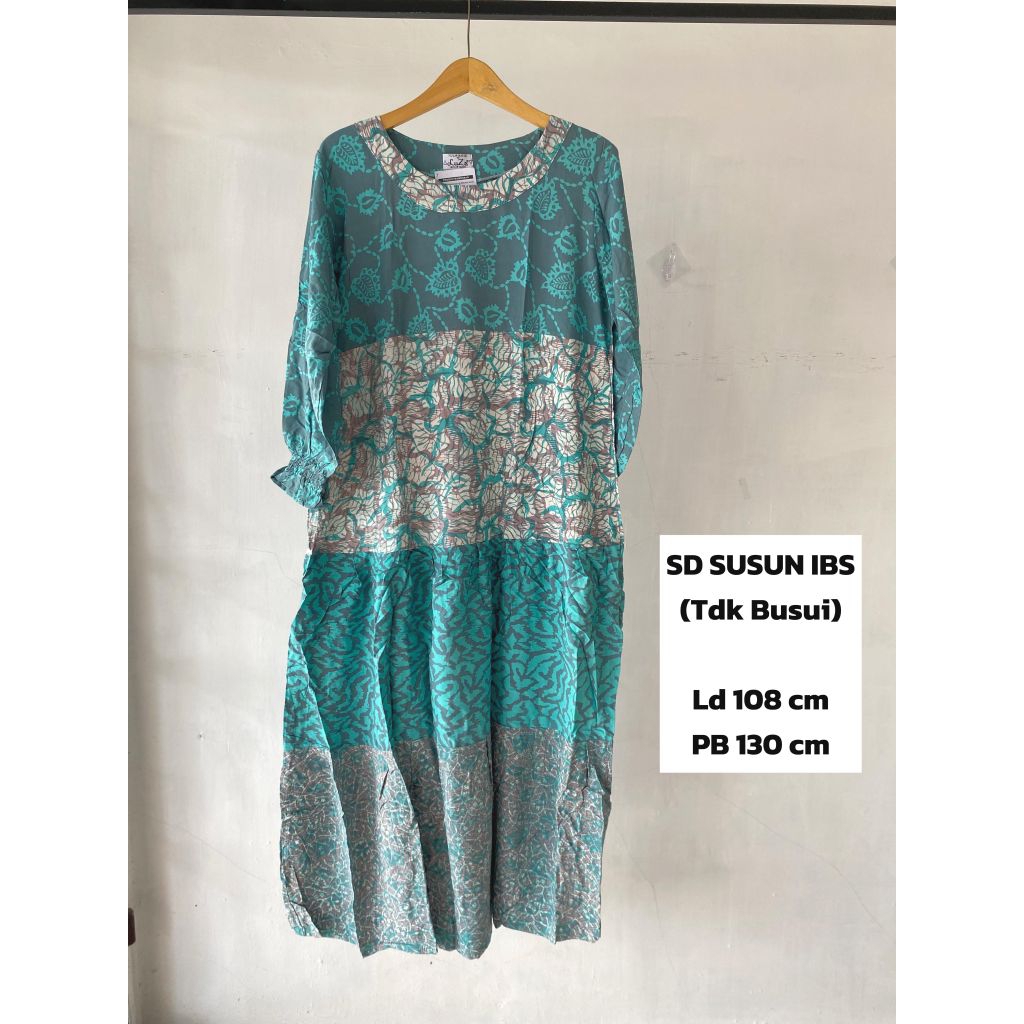 LUZA ~ Set Dress Susun IBS by Batik Luza | Daster Tangan Panjang