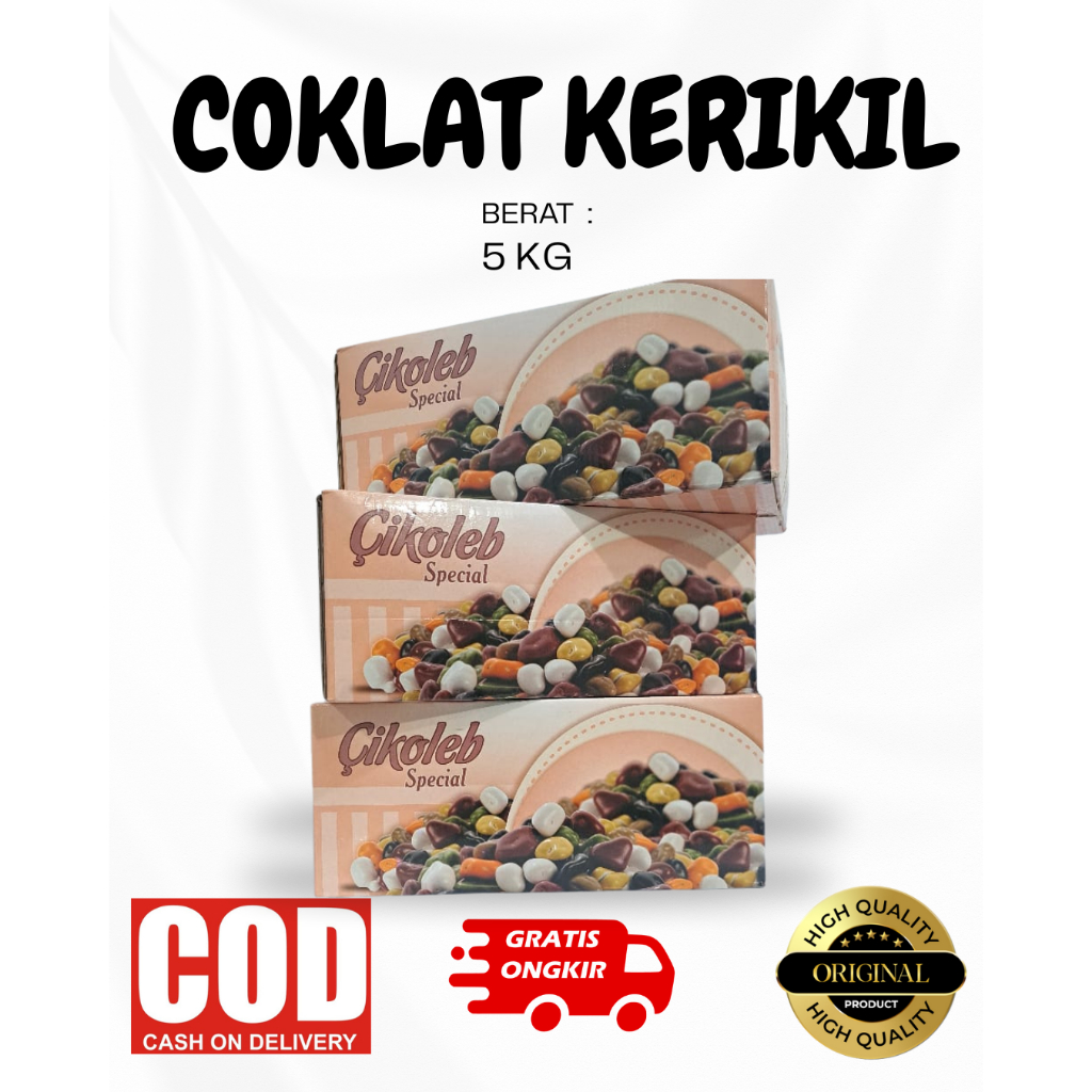 

Coklat Kerikil Turkey/ Coklat batu kerikil / Coklat Impor / 5KG