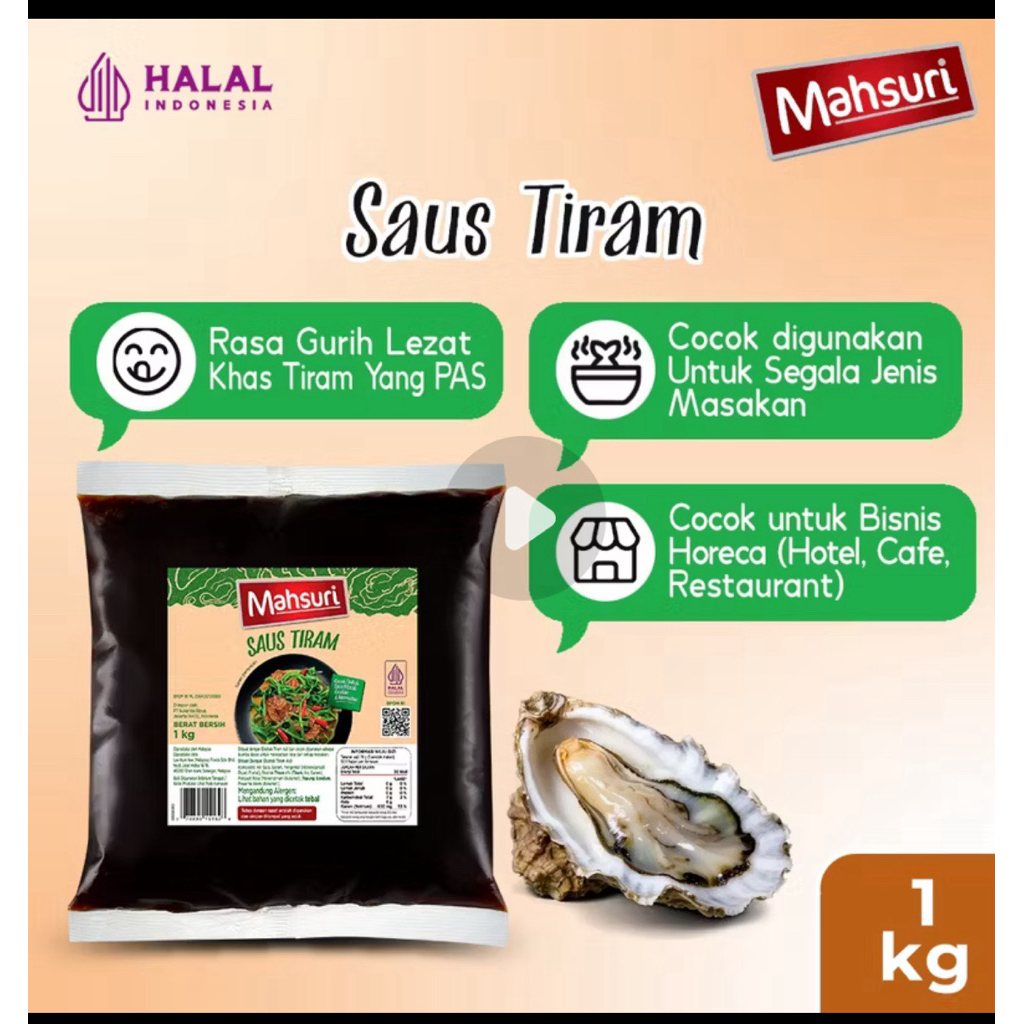 

Mahsuri Oyster Sauce - Saus Tiram 1kg