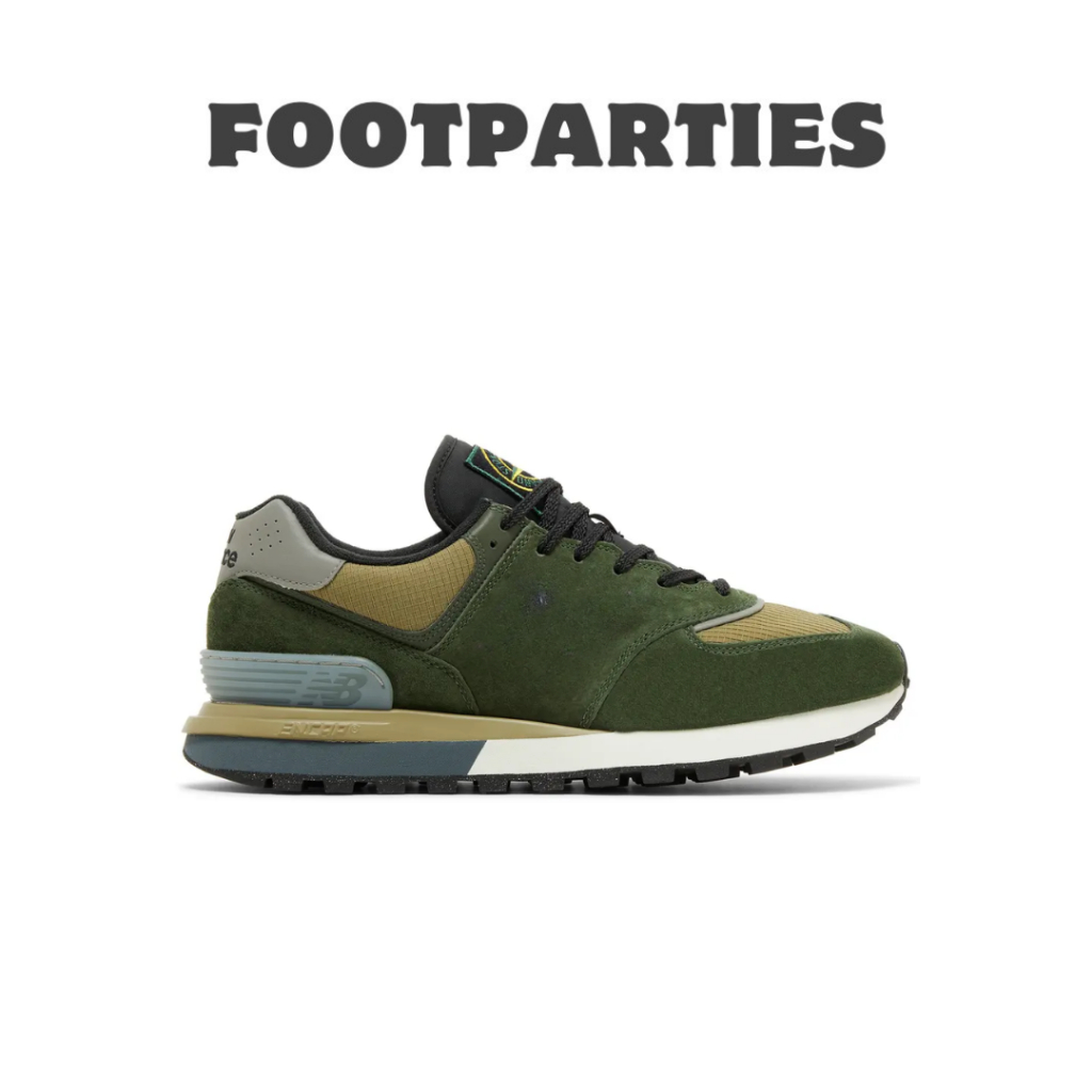 Sepatu Sneakers Stone Island x 574 Legacy Dark Green