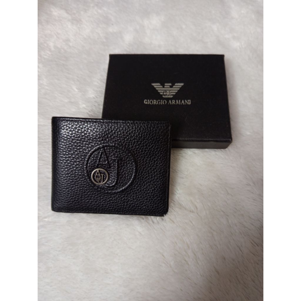Dompet Pendek Pria Kulit Sapi Giorgio Armani