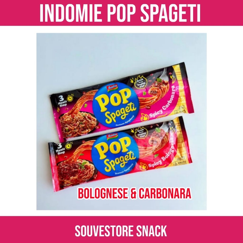 

Indomie Pop Spaghetti Bolognese & Carbonara harga perpc