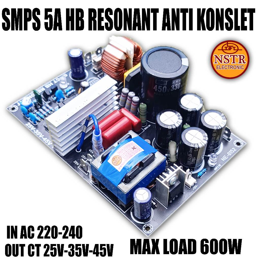 SMPS 5A CT HBLC RESONANT OUT BISA DIPINDAH DARI 25V 35V 45V ANTI KONSLET