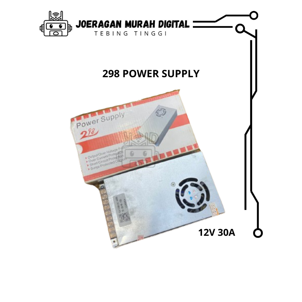 298 POWER SUPPLY 30AMPERE 12VOLT