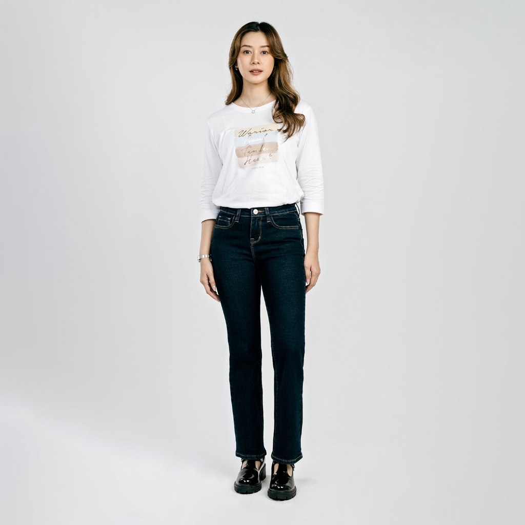 C2 Telfer Navy Jeans Bootcut Wanita - Celana Jeans Wanita