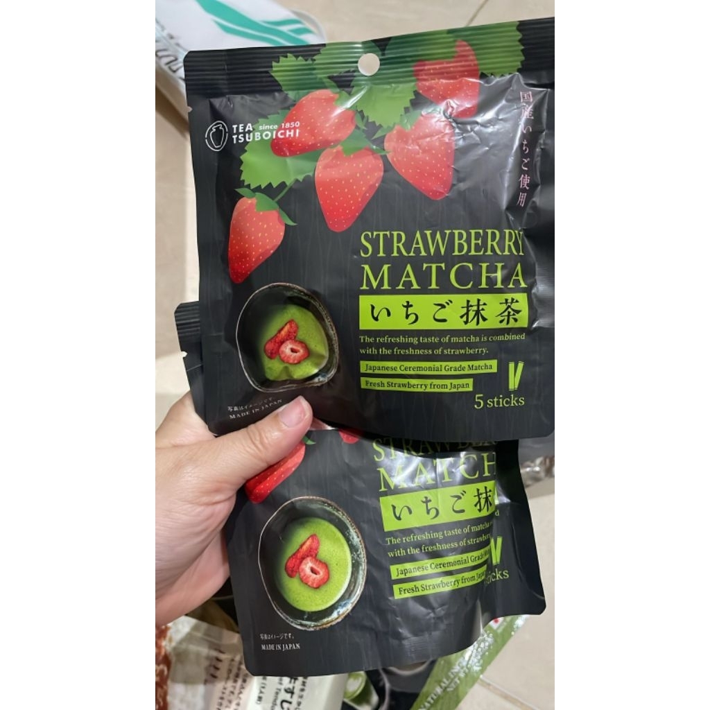 

tea tsuboichi strawberry matcha / yuzu matcha