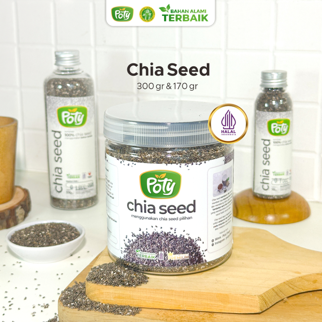 

Chia Seed Diet Organik Premium 300 gr Poty