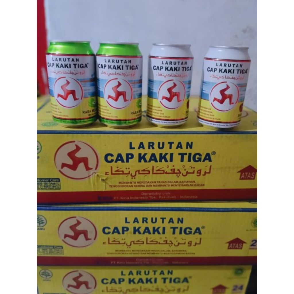 

( Instan )Larutan Cap kaki tiga kaleng Karton 24 x 320ml dewasa exp 2028