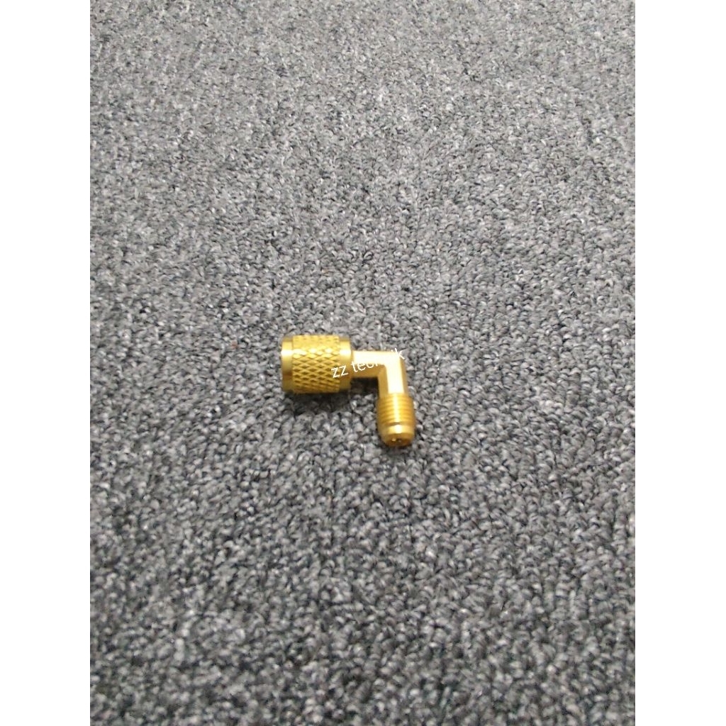 Adaptor/sambungan Nepel freon ac r32/r410 bengkok-lurus.
