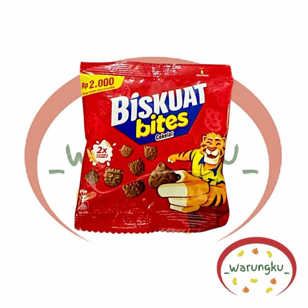 

Biskuat BITES 1pc Rasa Coklat Biskuit