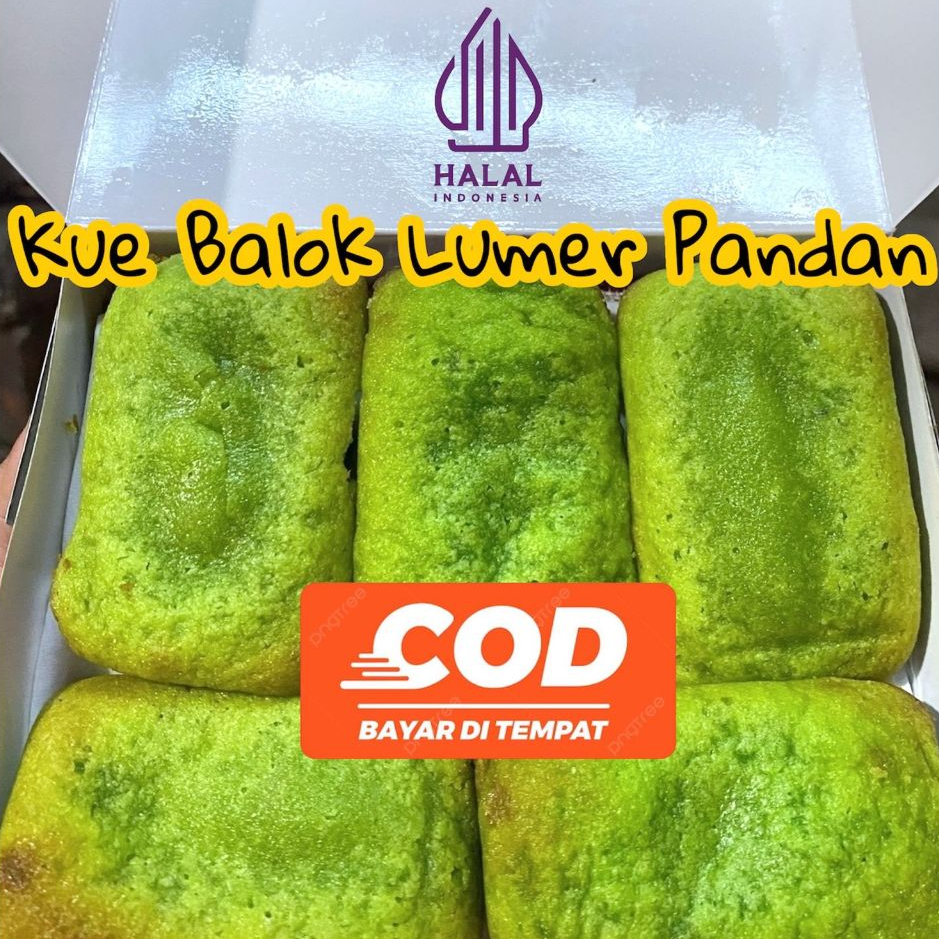 

Halal Indonesia Kue Balok Lumer Pandan 5 & 10 Potong