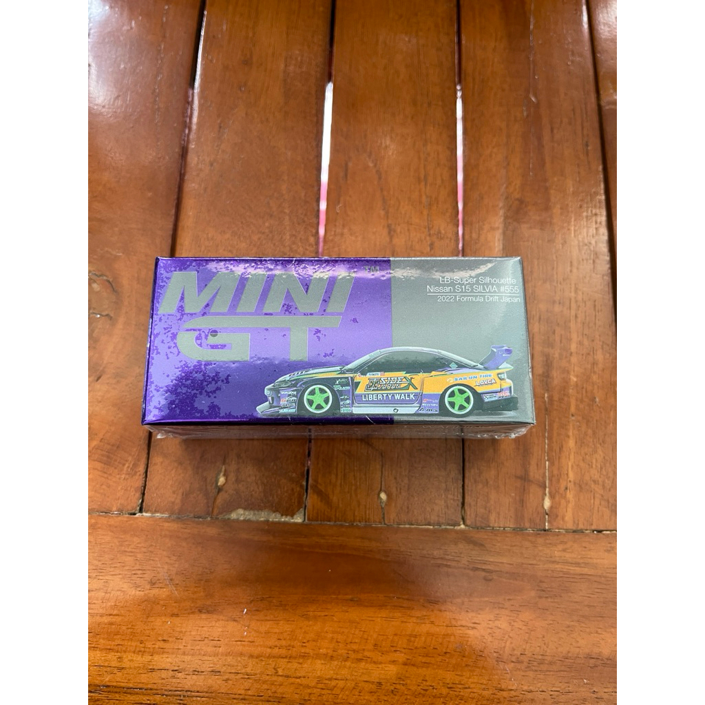 Mini GT Nissan S15 Lbwk Ungu terong sealed