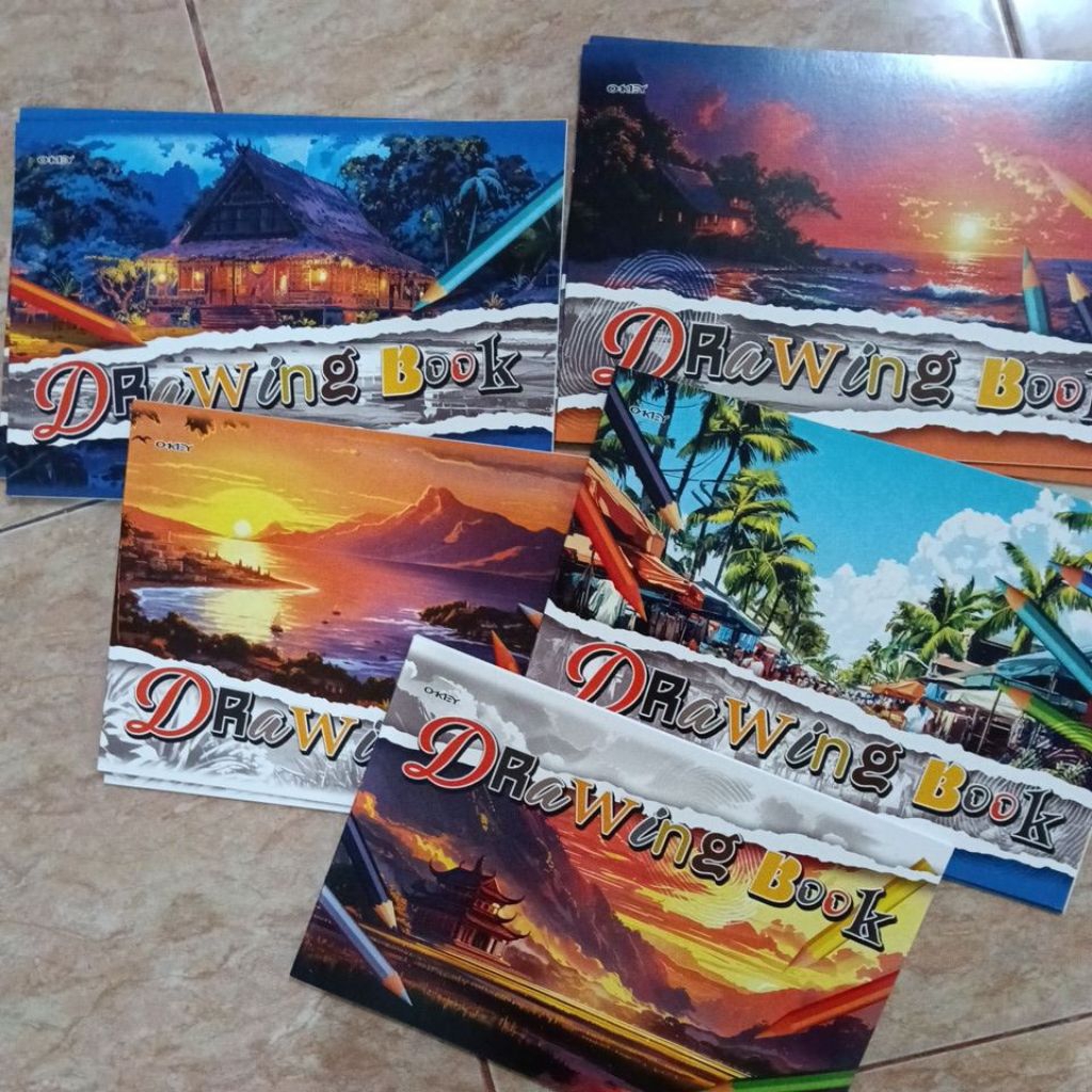 

Kiky/Okey Drawing Book 20x30(A4 Tanggung) Buku Gambar