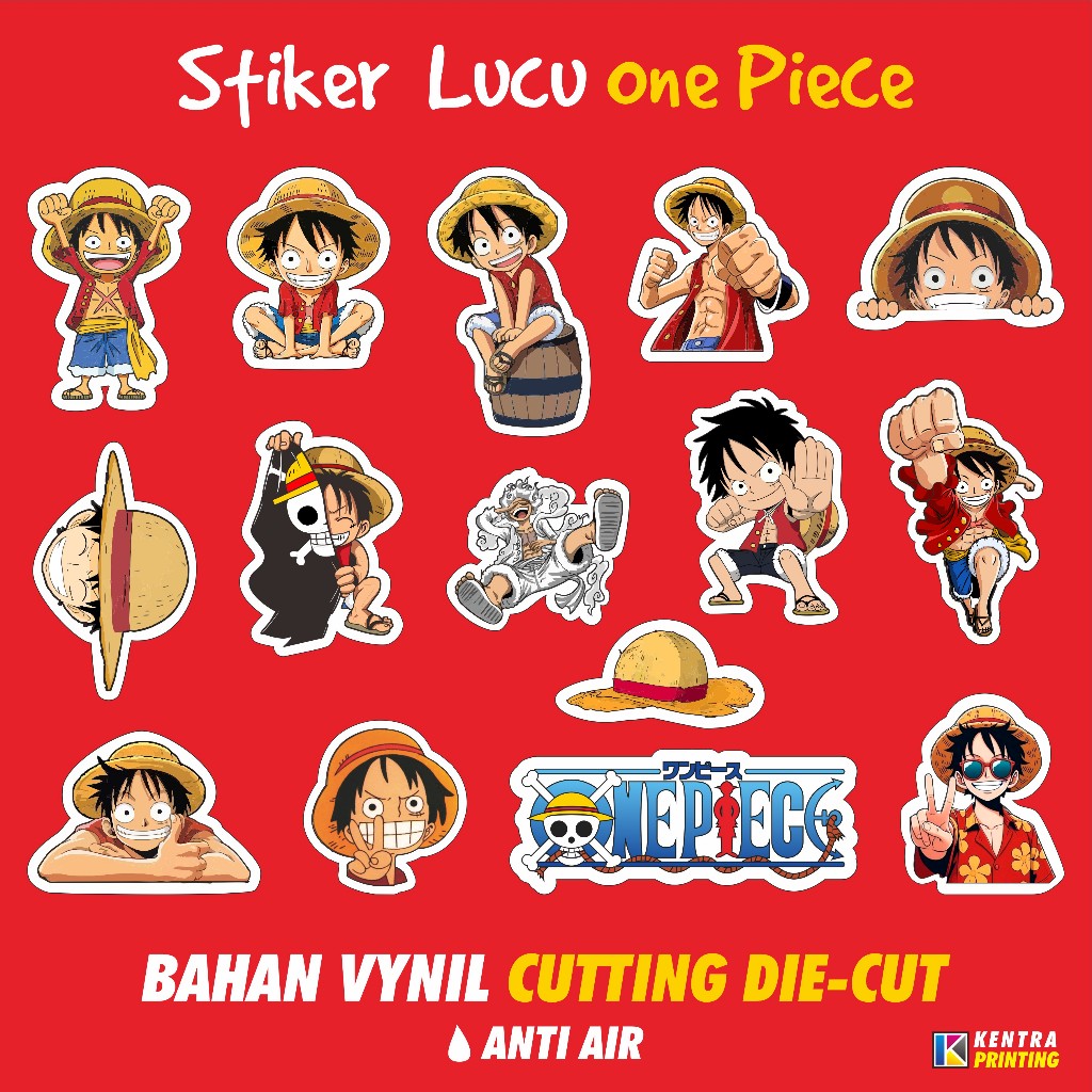 

Stiker Vinyl Waterproof - Stiker Anime One Piece Full Color - Stiker Lucu Untuk HP, Laptop, Notebook, Helm, Tumbler, Sepeda Motor Dll