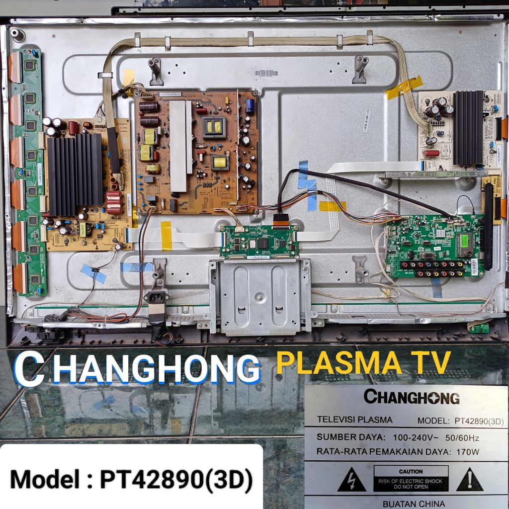 Mesin TV CHANGHONG PLASMA PT42890(3D) PT42890 PT 42890 PSU Mainboard Y & Z Main Ysustain Buffer Tico