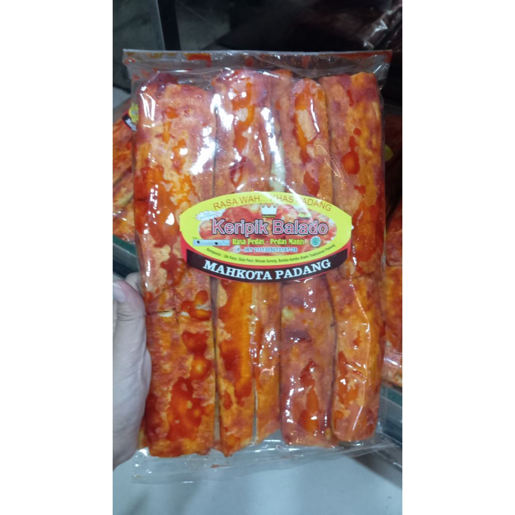 

KERIPIK SANJAI BALADO MAHKOTA