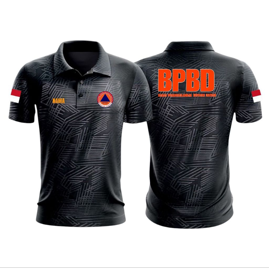 kaos wangky embose BPBD/kaos kerah/polo shirt/kaos bpbd