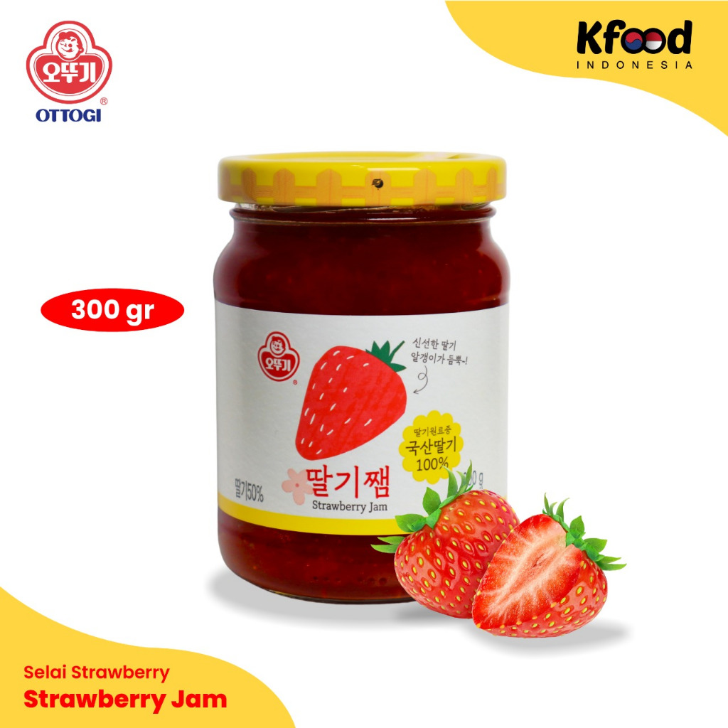 

Kfoodind - Ottogi Strawberry Jam 300gr
