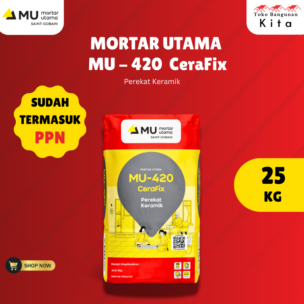 Mortar Utama MU 420 - Semen perekat keramik