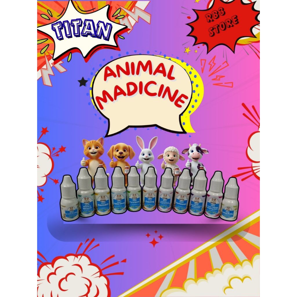 TITAN TETES OBAT DIARE & MASALAH PENCERNAAN PADA HEWAN(anjing, kucing dan kelinci)