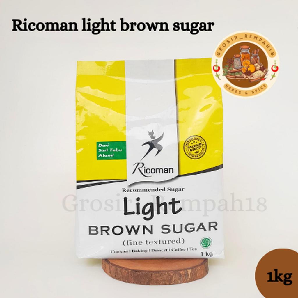 

Ricoman light brown sugar 1kg