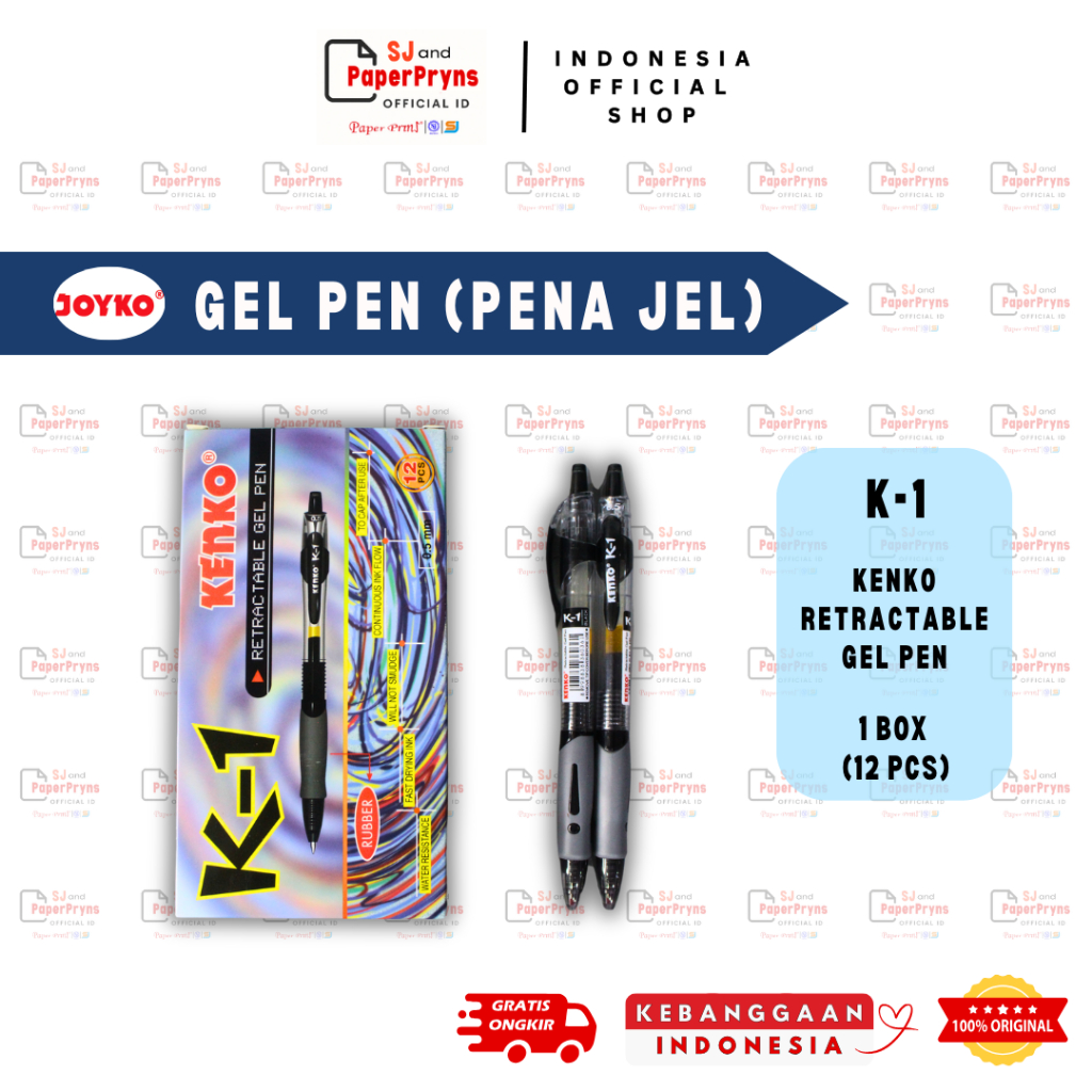 

Ballpoint Pen Bolpoin Kenko K-1 – Ujung 0.5mm, (1 BOX ISI 12 Pen)