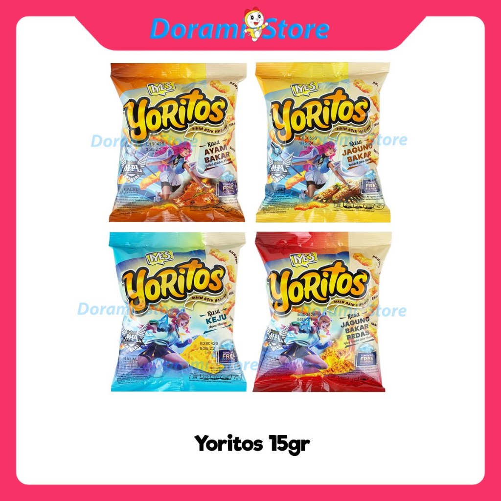 

Yoritos 15gr (1 PCS) / Cemilan Iyes Jagung Renyah