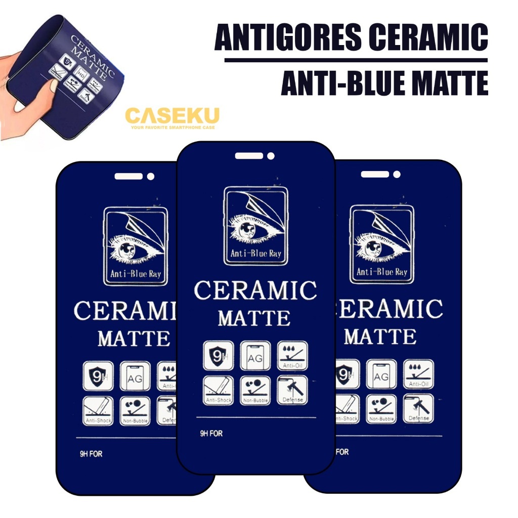 Antigores Nokia 5 Nokia 3.1 Plus Nokia 2 Nokia 4.2 Nokia 2.2 Antigores Ceramic Blue Matte Anti Glare