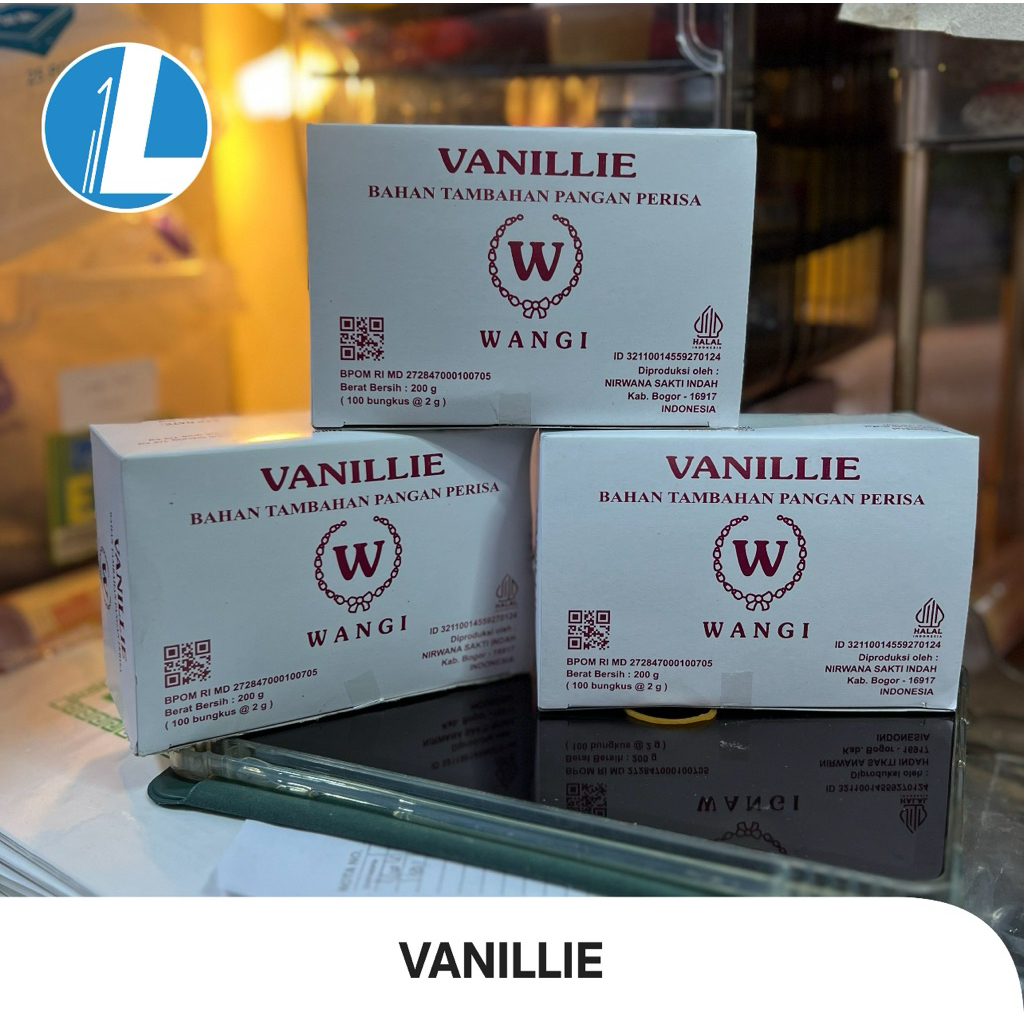 Vanillie/ Vanili / Vanilie / Perisa Makanan bubuk 100 sachet