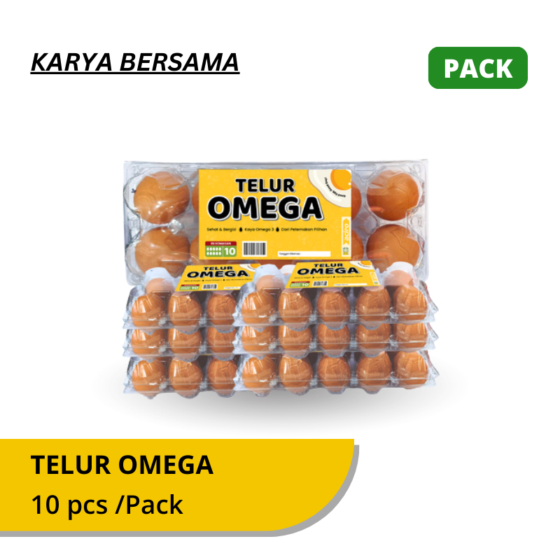 

Telur Ayam Omega isi 10 pcs /Pack