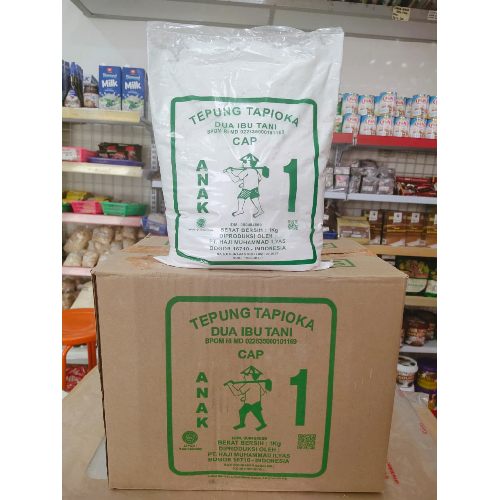 

TEPUNG TAPIOKA CAP IBU TANI KEMASAN 1KG