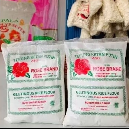 

Tepung ketan Rose Brand 500gr