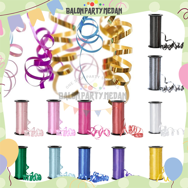 

Pita Balon Tali Balon Balloon Curling Ribbon String 100m 100 meter