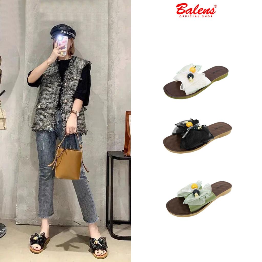 BALENS Sandal Selop Jelly Teplek Fashion Wanita Model Pita Import PCU 2088
