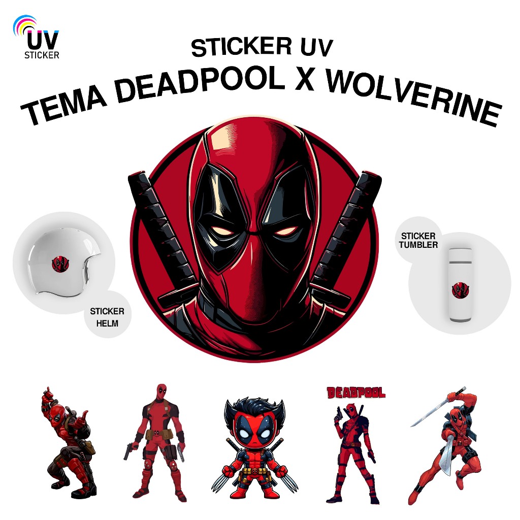 

STIKER UV - TEMA DEADPOOL X WOLVERINE | STICKER UV, STICKER MOTOR, STICKER MOBIL, STICKER HELM, STICKER TUMBLER, STICKER 3D, STICKER UV DTF BY UVSticker