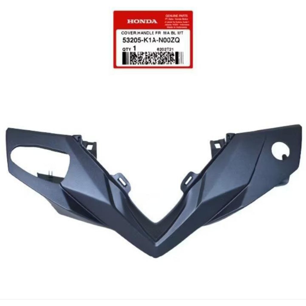 53205-K1A-N00ZQ Cover batok depan beat new led deluxe biru doff 2020 - 2024 Gen 1 original AHM