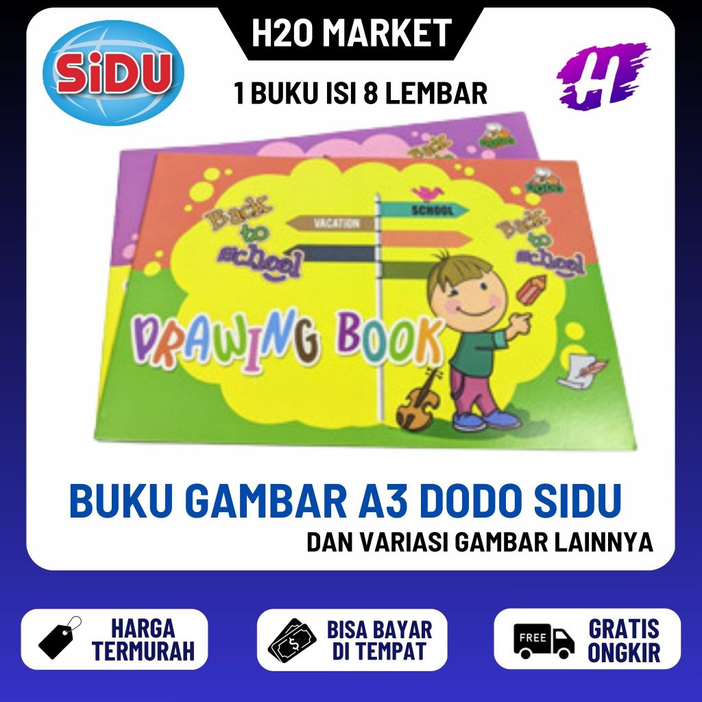

❤️H2O❤️ Buku Gambar Besar Ukuran A3 DODO ( 1 PCS )