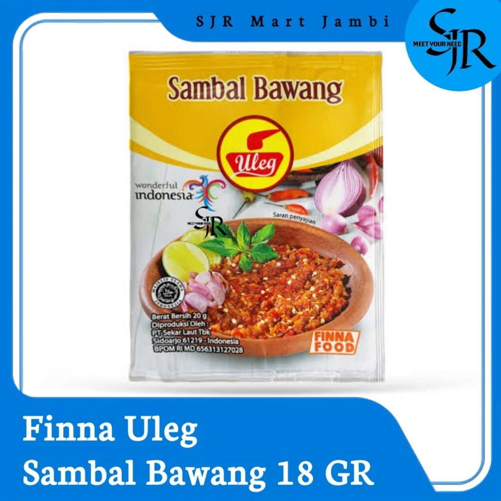 

[Sambal] Finna Uleg Sambal Bawang | Kemasan Satuan 18gr