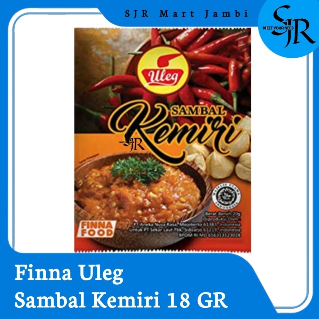 

[Sambal] Finna Sambal Uleg Kemiri | Kemasan Satuan 18gr