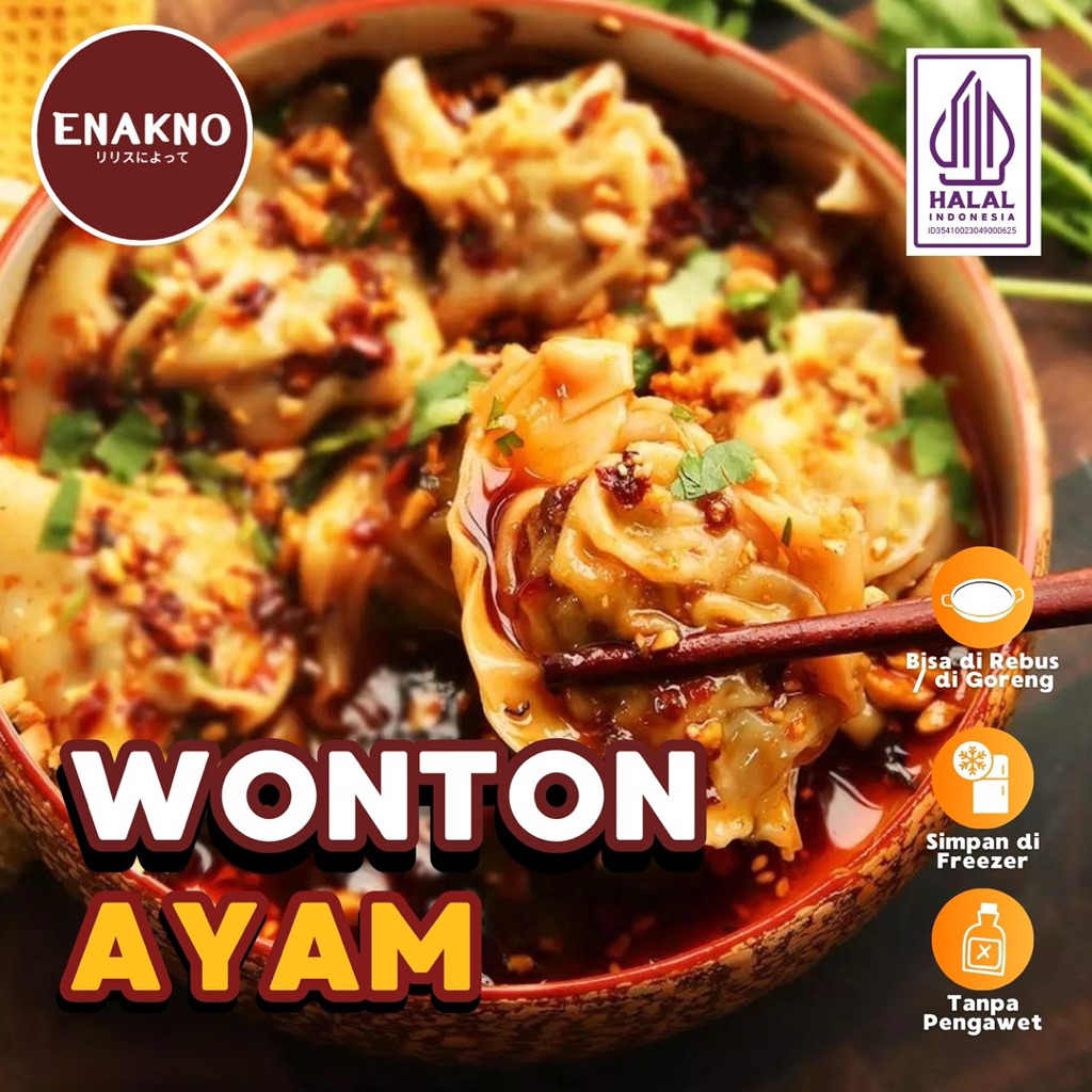 

[ENAKNO] Wonton Ayam Chili Oil