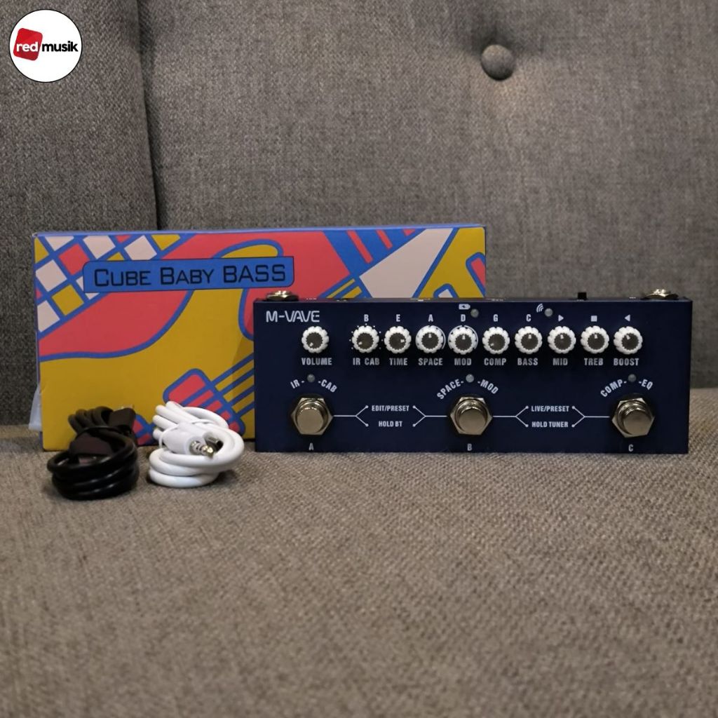 Efek Bass M Vave Cube Baby Bass Pedal Multi Efek Original