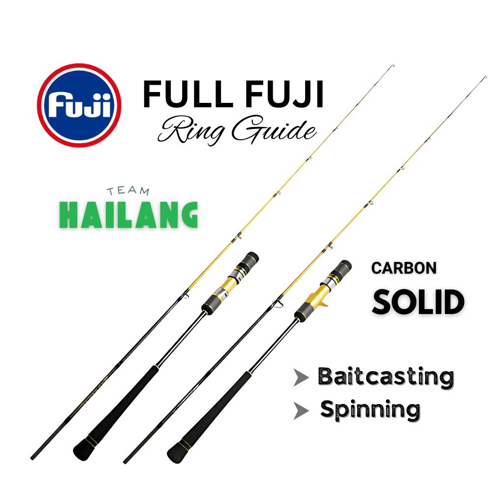 Joran Jigging Joran Laut Carbon solid Ring Guide Fuji Reel Seat Fuji Uplocking PE 1-3