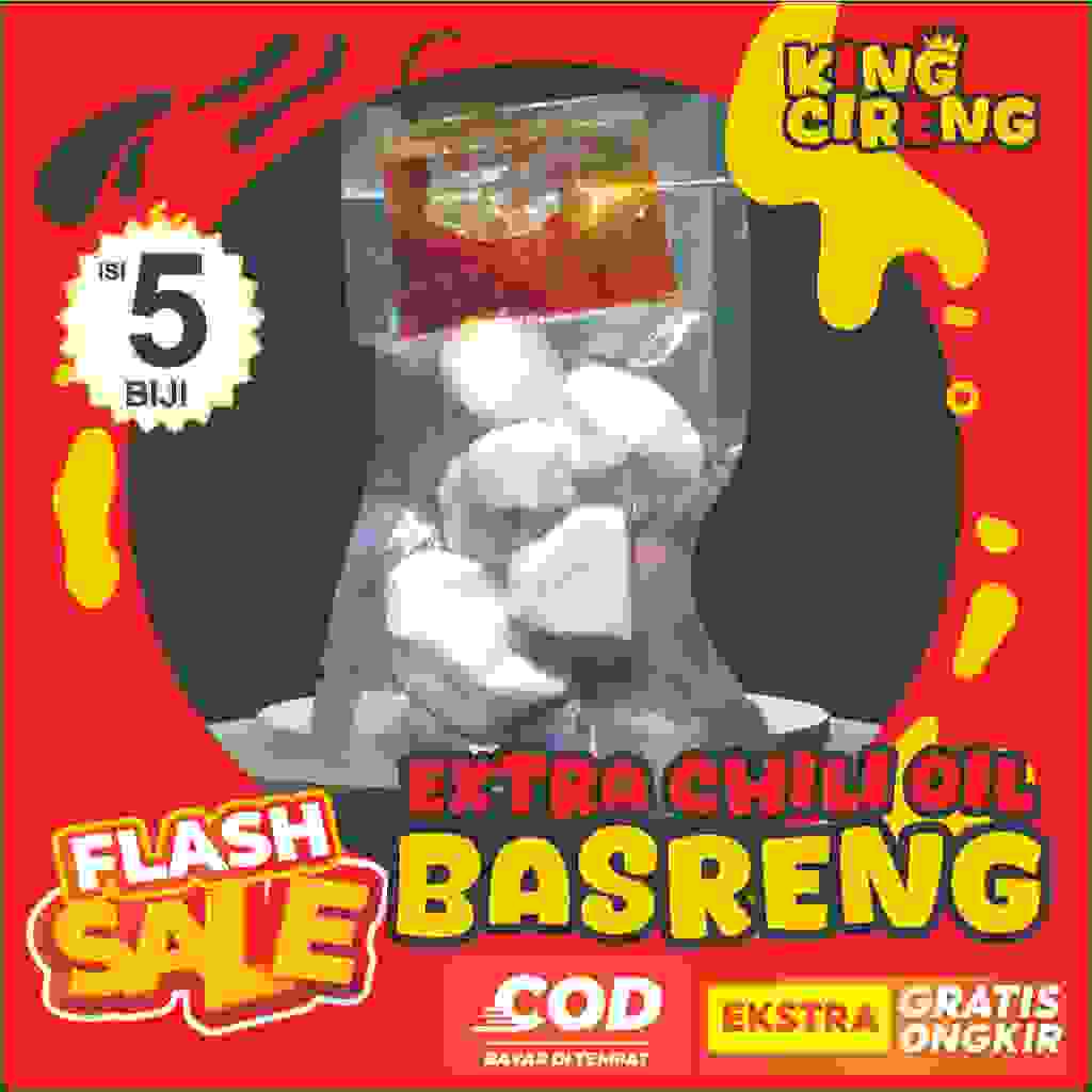

[5 biji] BASRENG mentah siap goreng isi 5 extra chili oil murah