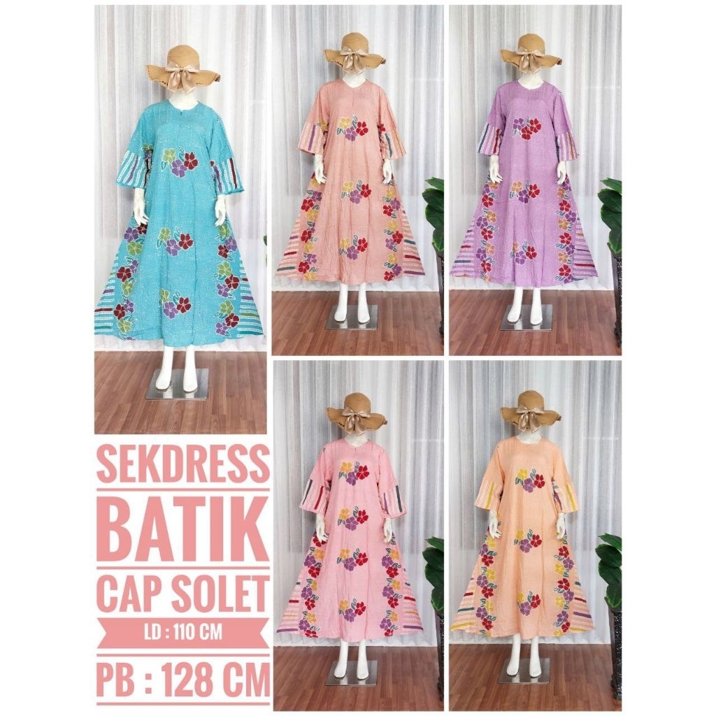 Sekdres Jumbo / Daster Batik Cap premium / Daster Batik Cap Pekalongan