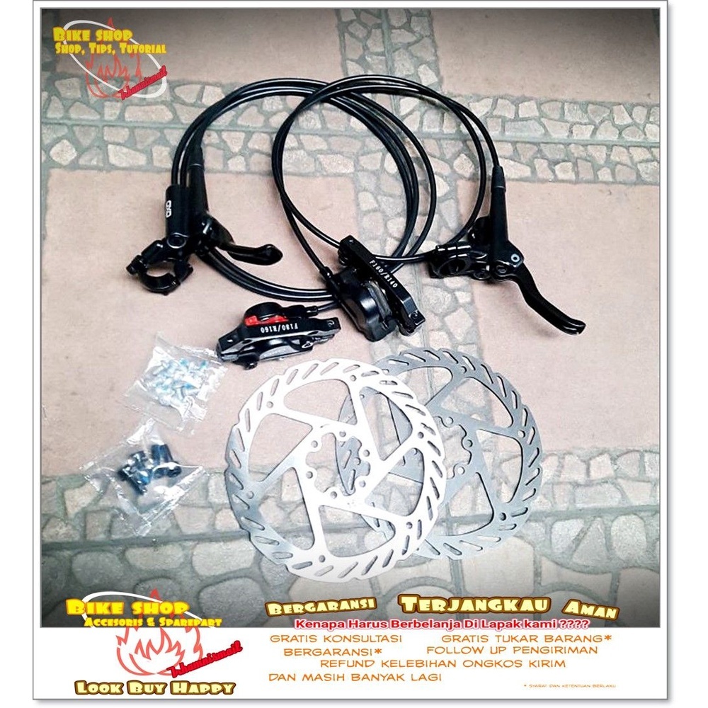 REM CAKRAM HIDROLIK - DISC BRAKE HIDROLIK OXO HITAM 160MM Sepeda MTB BMX SPAREPART SEPEDA TERMURAH