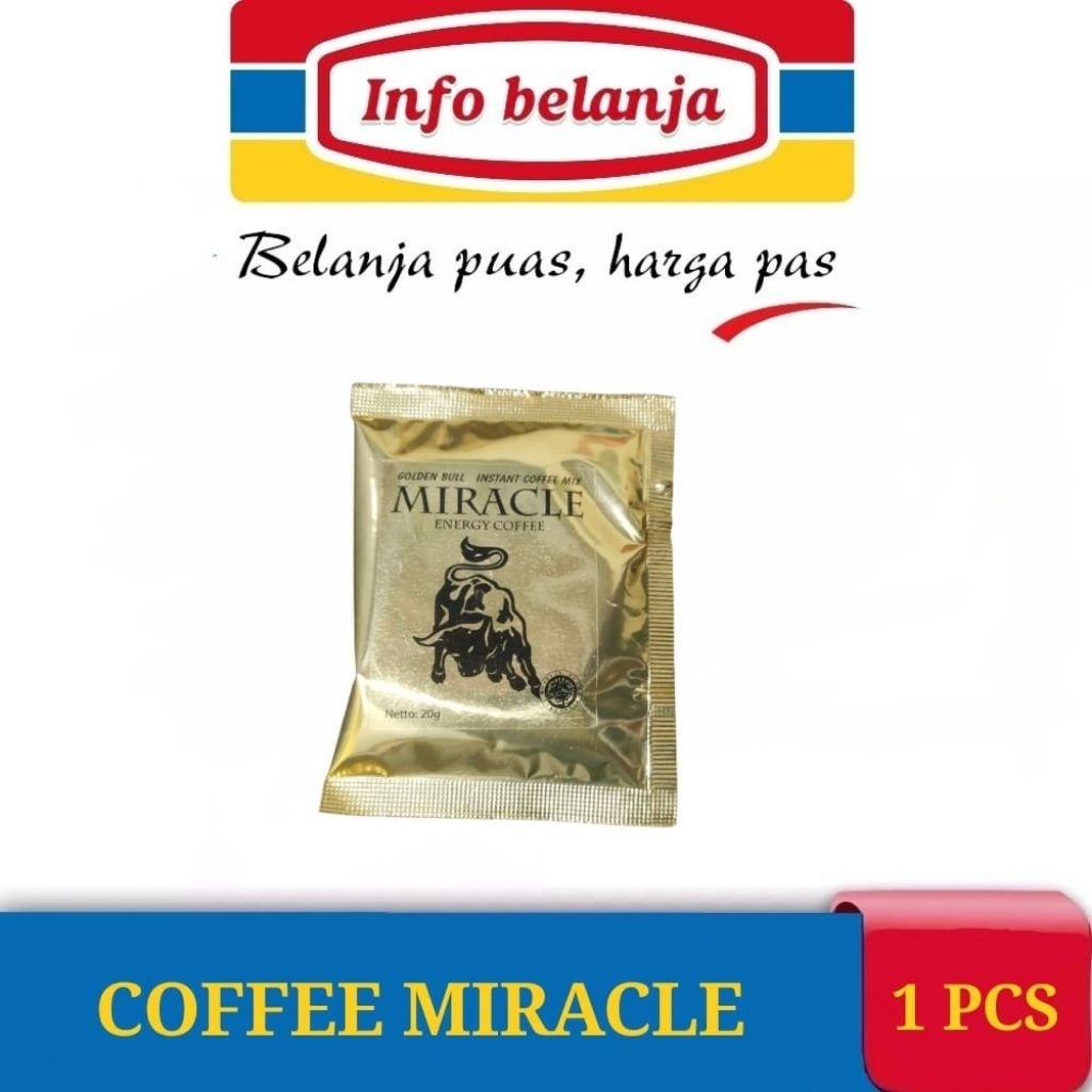 

KOPI AJAIB ECERAN 1 SACHET MIRACLE ENERGY COFFEE ORIGINAL KOPI STAMINA PRIA KUAT TAHAN LAMA BPOM