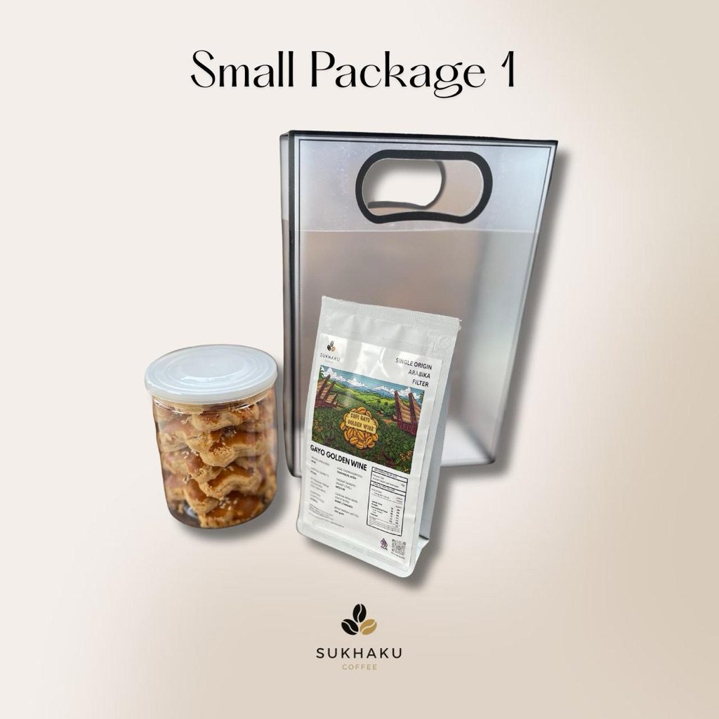 

Sukhaku Coffee - Small Package 1 | Hampers Kopi Tanpa Box dengan Kue Kering